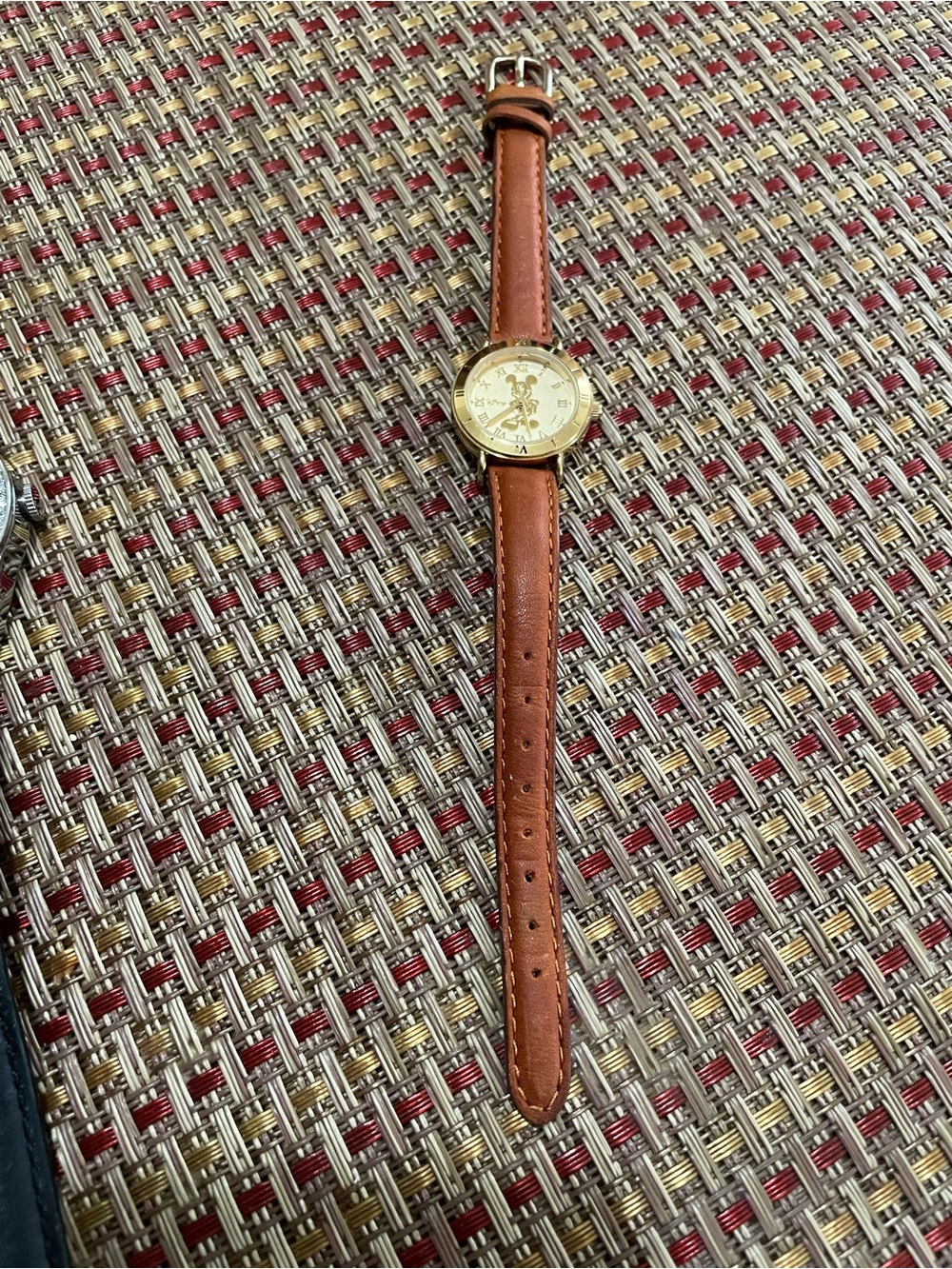 Brown Leather Strap Men's Watch - Unbranded